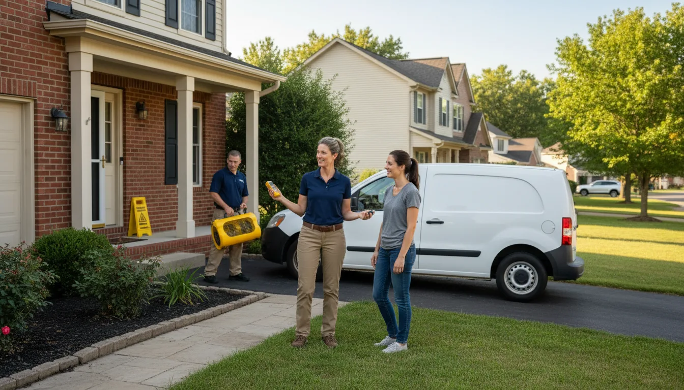 Water restoration image for Dehumidification And Cleanup Services in Yadkinville, NC
